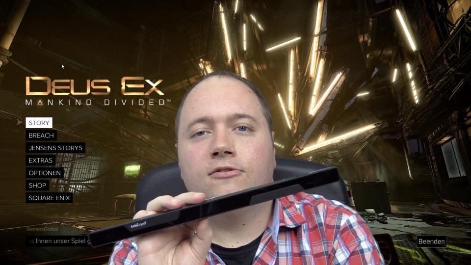 Deux Ex - Mankind Divided per Eyetracking: Tobii EyeX Controller im Video vorgestellt