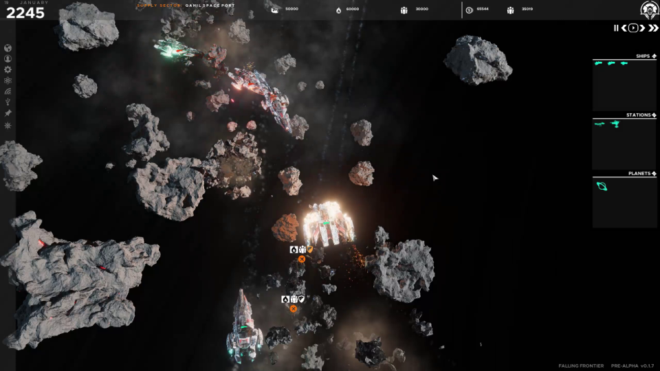 Falling Frontier: Neuer Gameplay-Trailer für Space RTS