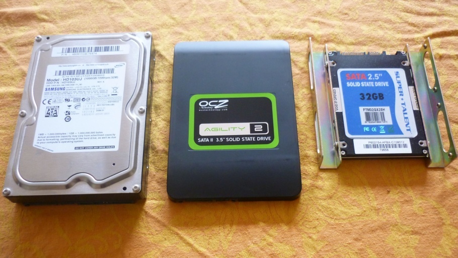 Festplatten und SSDs