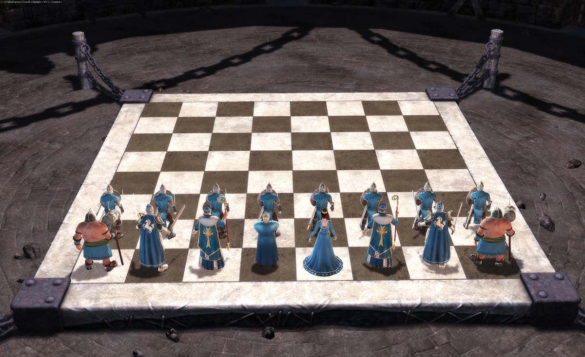 Игра в шахматы с живыми людьми