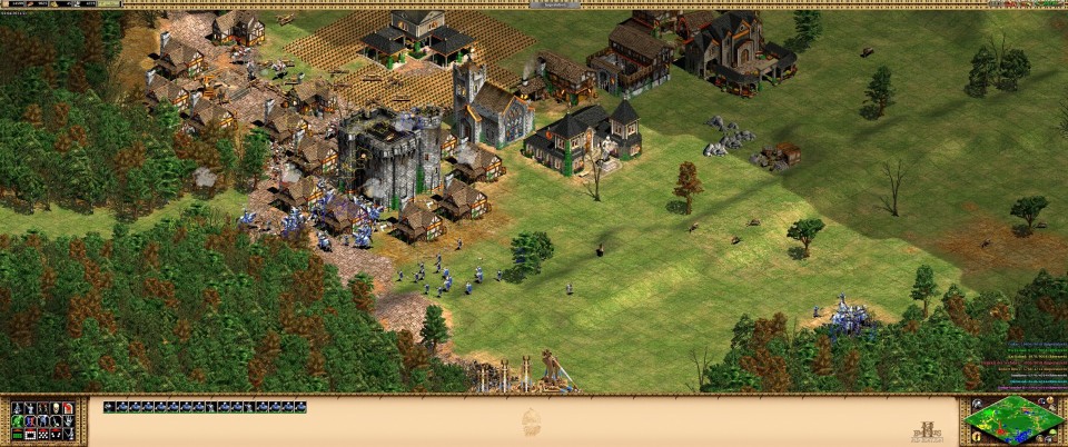Age of Empires in der HD Edition von 2013 ist nicht dafür gemacht, das Interface ist extrem weit auseinander gezogen