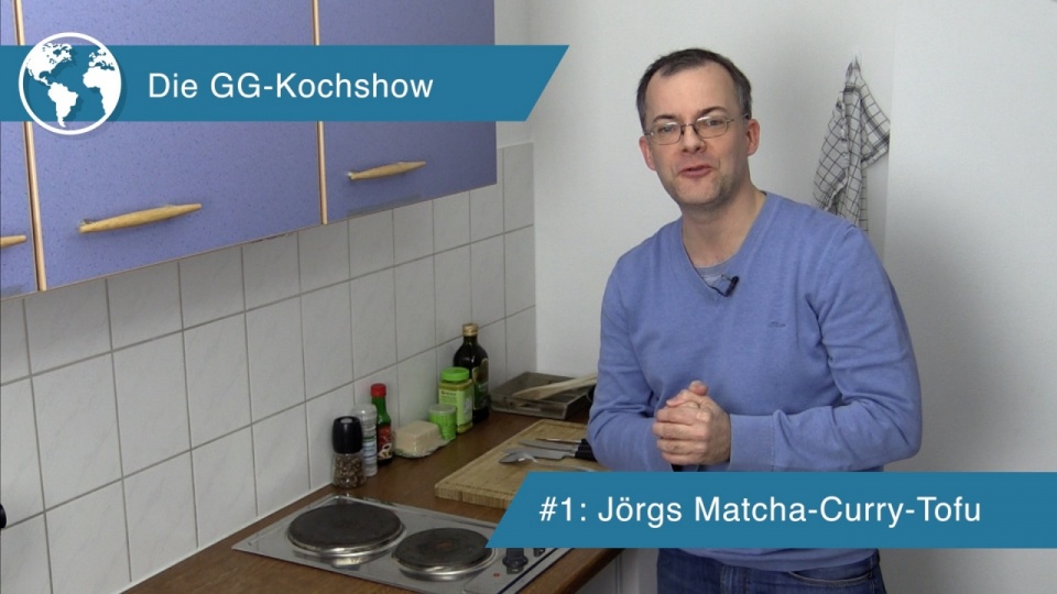 Die GG-Kochshow #1: Jörgs Matcha-Tofu-Curry