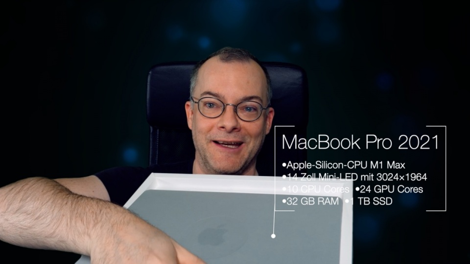 Macbook Pro M1 Max ausgepackt (Weihnachtsaktion 2021)