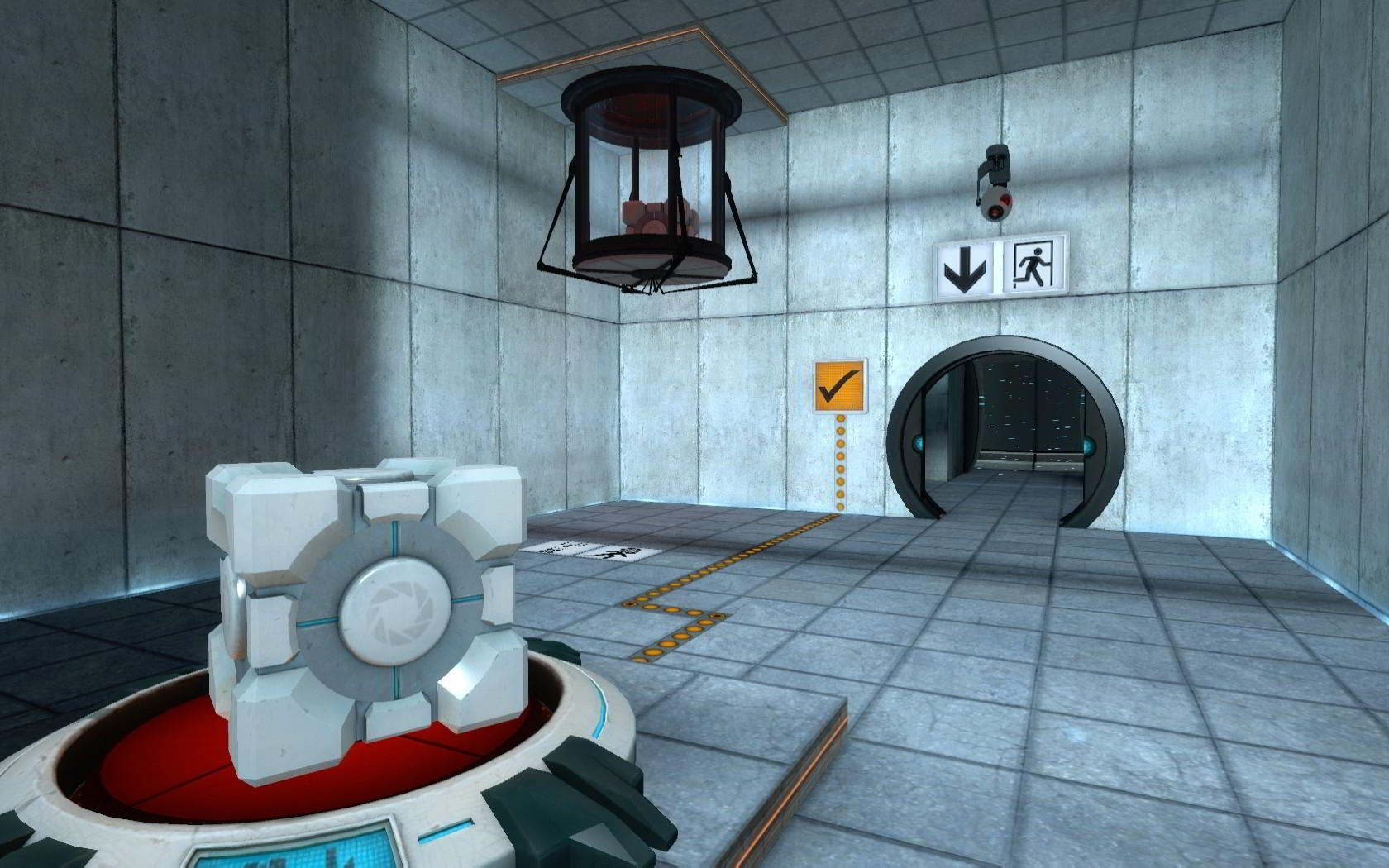 Уровень портала игры. Portal 2 испытательная камера. Portal 2 комната. Портал 1. Портал локации.